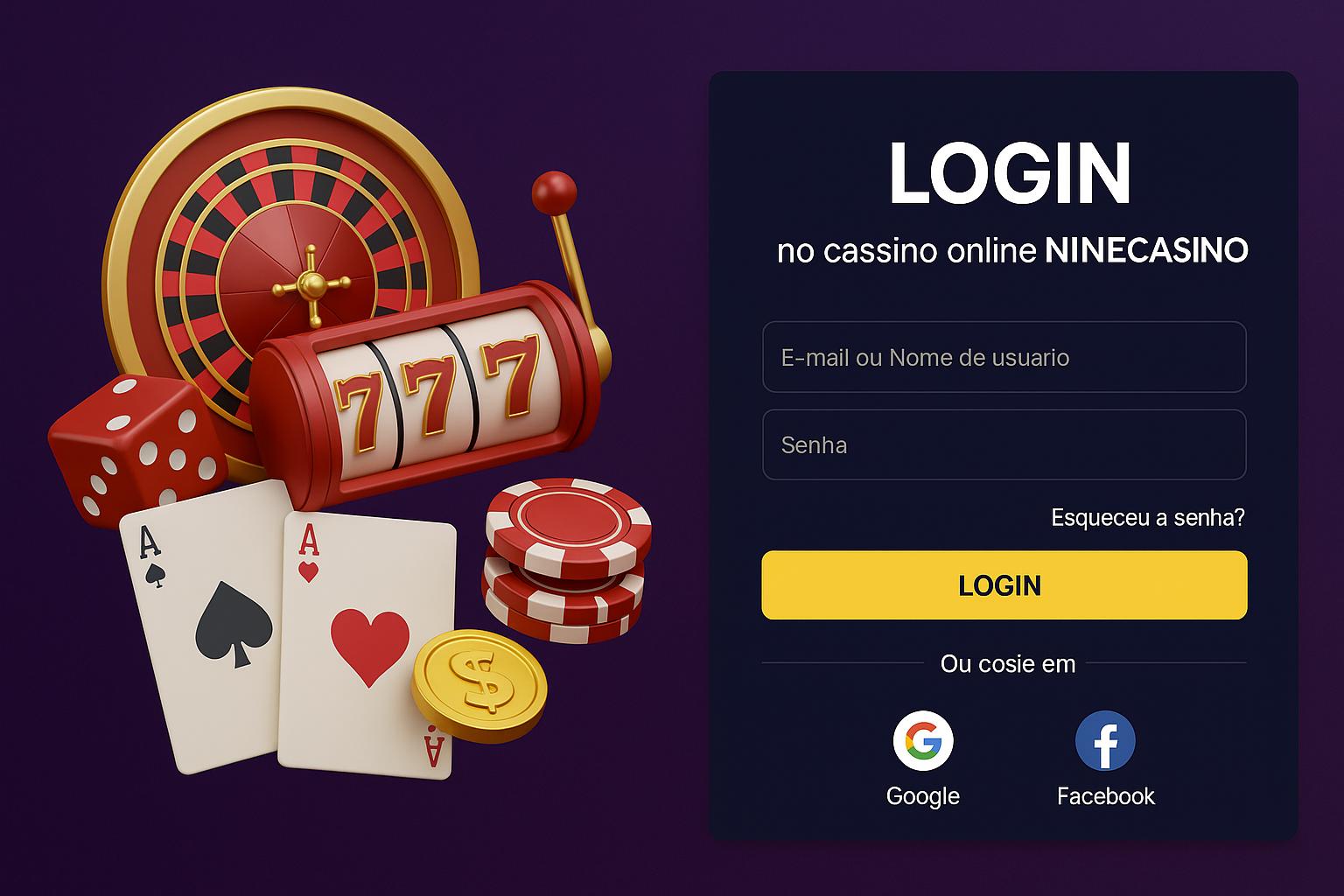 Não Perca tempo, o rRgistro na site NINECASINO